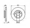 Disc frana LAND ROVER FREELANDER 2  FA  PRODUCATOR BOSCH 0 986 479 261