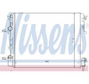 Radiator  racire motor DACIA LOGAN  LS  PRODUCATOR NISSENS 63809