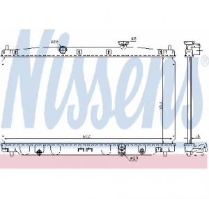 Radiator  racire motor HONDA CR Z  ZF1  PRODUCATOR NISSENS 68148