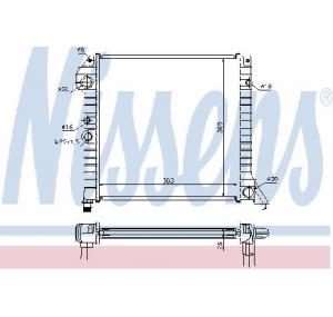 Radiator  racire motor VOLVO 480 E PRODUCATOR NISSENS 65518