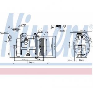 Compresor  climatizare BMW X5  E53  PRODUCATOR NISSENS 89081