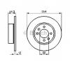 Disc frana RENAULT 18  134  PRODUCATOR BOSCH 0 986 478 390