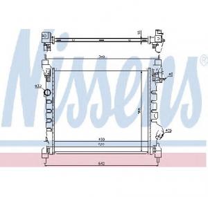 Radiator  racire motor CHEVROLET SPARK  M300  PRODUCATOR NISSENS 61689