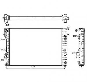 Radiator  racire motor OPEL OMEGA B  25  26  27  PRODUCATOR NRF 529689