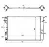 Radiator  racire motor OPEL OMEGA B  25  26  27  PRODUCATOR NRF 53871