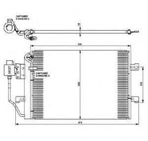 Condensator  climatizare MERCEDES BENZ A CLASS  W168  PRODUCATOR NRF 35309