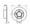 Disc frana AUDI A6  4B  C5  PRODUCATOR BOSCH 0 986 478 461