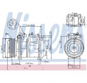 Compresor  climatizare BMW 3  E36  PRODUCATOR NISSENS 89093