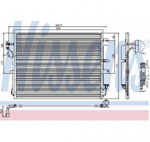 Condensator  climatizare LAND ROVER DISCOVERY III  TAA  PRODUCATOR NISSENS 94962