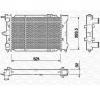 Radiator  racire motor VW POLO  86C  80  PRODUCATOR MAGNETI MARELLI 350213651000