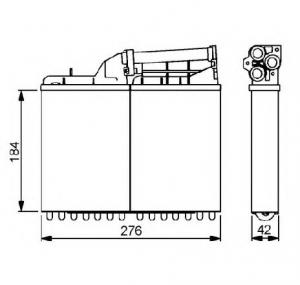 Schimbator caldura  incalzire habitaclu BMW 5  E34  PRODUCATOR NRF 58053