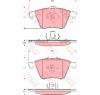 Set placute frana frana disc volvo c70 ii cabriolet producator trw