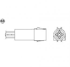 Sonda Lambda FORD ESCORT Mk IV  GAF  AWF  ABFT  PRODUCATOR NGK 0477