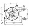 Ventilator  radiator FIAT PUNTO  176  PRODUCATOR NRF 47038