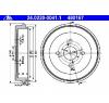 Tambur frana toyota yaris vitz  scp1  nlp1  ncp1  producator ate 24