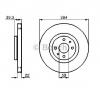 Disc frana fiat tipo  160  producator bosch 0 986 478