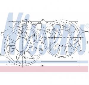 Ventilator  radiator FORD FOCUS  DAW  DBW  PRODUCATOR NISSENS 85214