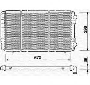 Radiator  racire motor RENAULT TRAFIC bus  TXW  PRODUCATOR MAGNETI MARELLI 350213361000