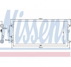 Condensator  climatizare LANCIA THESIS  841AX  PRODUCATOR NISSENS 94782