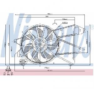 Ventilator  radiator FORD MONDEO Mk II  BAP  PRODUCATOR NISSENS 85191