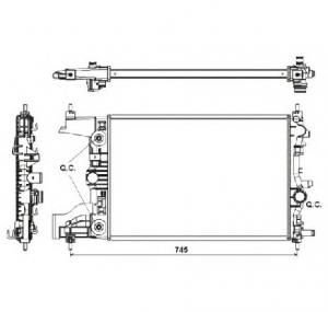 Radiator  racire motor OPEL ASTRA Sports Tourer  J  PRODUCATOR NRF 53153