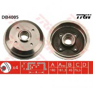 Tambur frana FORD ESCORT Mk III  GAA  PRODUCATOR TRW DB4005