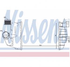 Intercooler  compresor OPEL ASTRA H Van PRODUCATOR NISSENS 96587