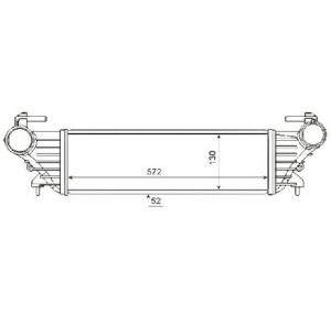 Intercooler  compresor FIAT 500L PRODUCATOR NRF 30340