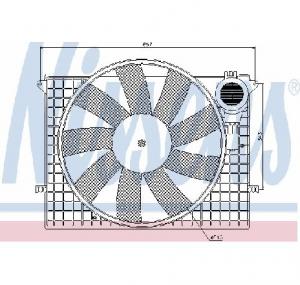 Ventilator  radiator MERCEDES BENZ S CLASS  W220  PRODUCATOR NISSENS 85401