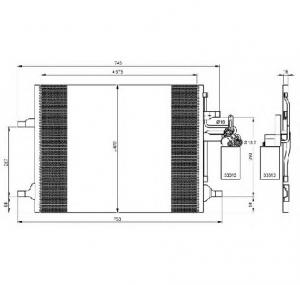 Condensator  climatizare VOLVO V60 PRODUCATOR NRF 35930