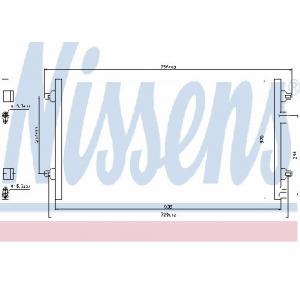 Condensator  climatizare LANCIA THESIS  841AX  PRODUCATOR NISSENS 94783