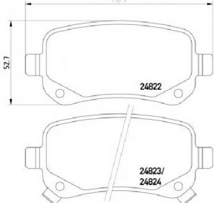 Set placute frana frana disc DODGE JOURNEY PRODUCATOR TEXTAR 2482201