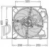 Ventilator  radiator ALFA ROMEO 145  930  PRODUCATOR DENSO DER01005