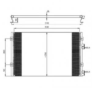 Condensator  climatizare CHRYSLER PT CRUISER  PT  PRODUCATOR NRF 35608