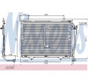Condensator  climatizare MERCEDES BENZ C CLASS  W202  PRODUCATOR NISSENS 94426