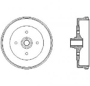 Tambur frana PORSCHE 924 PRODUCATOR TEXTAR 94008700