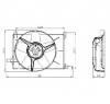 Ventilator  radiator OPEL CORSA B  73  78  79  PRODUCATOR NRF 47009