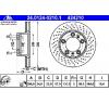 Disc frana porsche boxster  987  producator ate 24 0124 0210 1