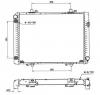 Radiator  racire motor MERCEDES BENZ 190  W201  PRODUCATOR NRF 58208