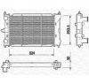 Radiator  racire motor VW POLO  86C  80  PRODUCATOR MAGNETI MARELLI 350213652000