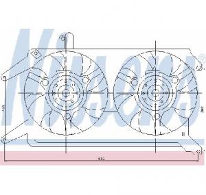 Ventilator  radiator LANCIA LYBRA  839AX  PRODUCATOR NISSENS 85116