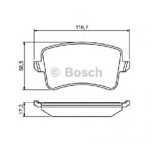 Set placute frana frana disc AUDI A5  8T3  PRODUCATOR BOSCH 0 986 494 254