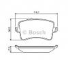 Set placute frana frana disc audi a5  8t3  producator bosch 0 986 494