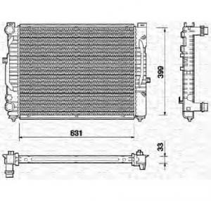Radiator  racire motor AUDI A4  8D2  B5  PRODUCATOR MAGNETI MARELLI 350213712000