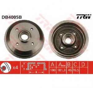 Tambur frana FORD ESCORT Mk III  GAA  PRODUCATOR TRW DB4005B