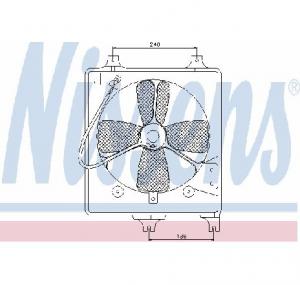 Ventilator  radiator MAZDA 626 Mk III  GD  PRODUCATOR NISSENS 85068