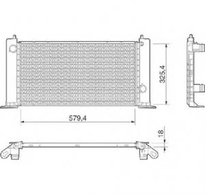 Radiator  racire motor FIAT STILO  192  PRODUCATOR MAGNETI MARELLI 350213189000