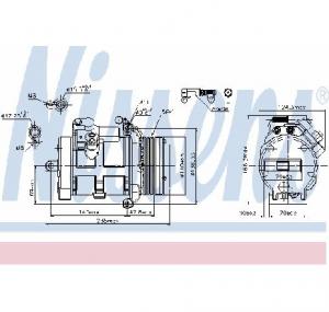 Compresor  climatizare BMW X5  E53  PRODUCATOR NISSENS 89077