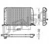 Radiator  racire motor AUDI 80  81  85  B2  PRODUCATOR DENSO DRM02012