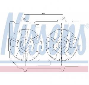 Ventilator  radiator NISSAN X TRAIL  T30  PRODUCATOR NISSENS 85279